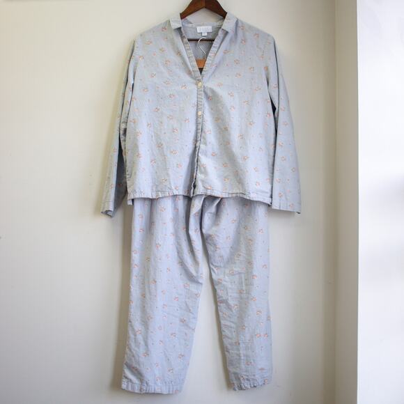 Love by GAP Floral Chambray Pajama Set Size Large - Picture 1 of 13